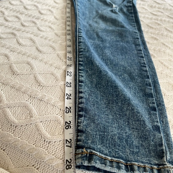 Banana Republic Medium Wash Distressed Skinny Jeans Women’s Size 8 - Picture 16 of 16